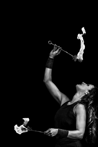fotografia del circo in bianco e nero di Judy M King