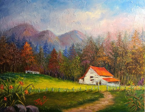 landscape painting by Gladys Waters