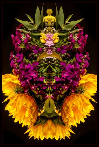 digital floral photograph by Carl Kravats