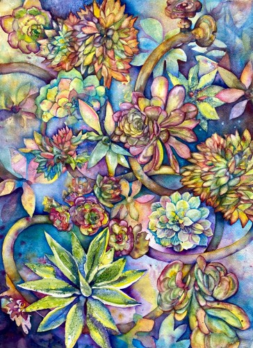 floral watercolor by Carol Sue Witt