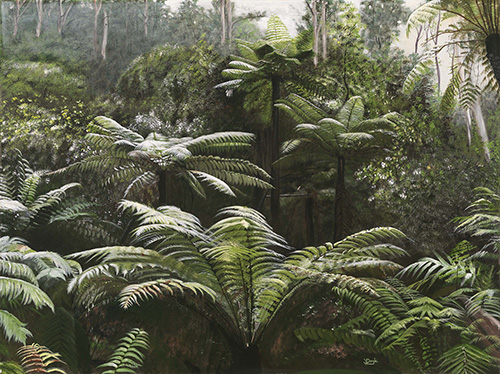 painting of ferns by Janette Doyle