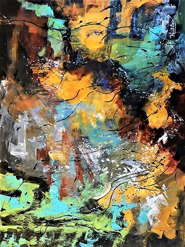 abstract painting by Michael Hartstein