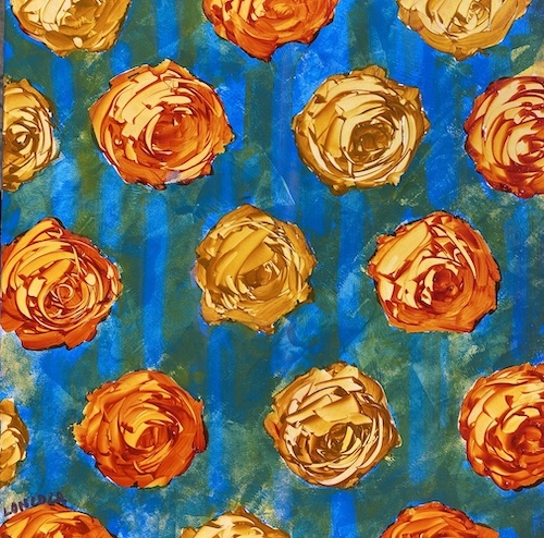 floral painting by Monica Loncola