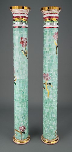 mosaic columns by Nicole Camilleri