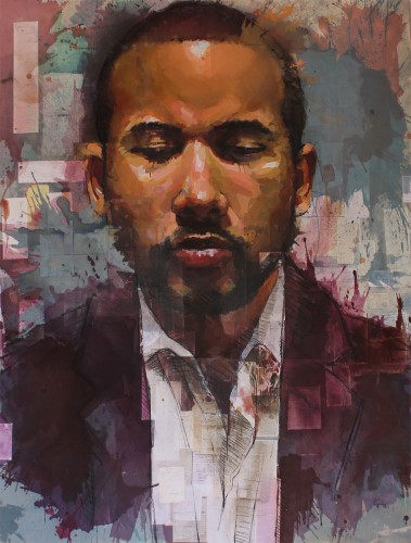 painted portrait by Alejandro Perez Dominguez