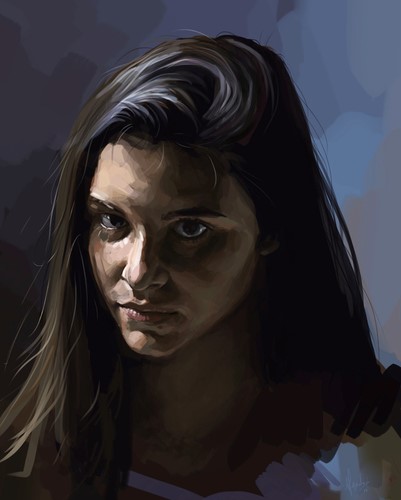 digital painted portrait by Alejandro Perez Dominguez