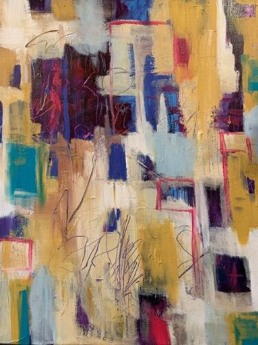abstract painting by Colleen Rieu