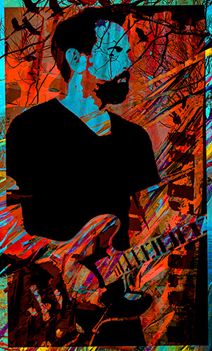 digital photo of a jazz musician by Jenny Pivor
