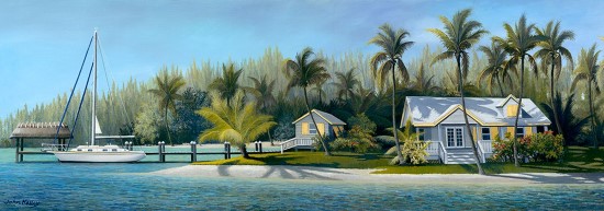 Dipinto costiero della Florida di John Ketley