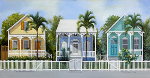 Florida homes painting by John Ketley