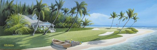 Florida golf course painting by John Ketley