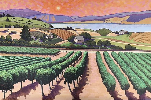 orchard landscape by Elizabeth Evans