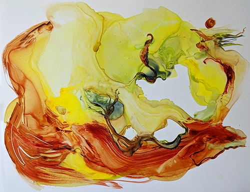 abstract painting by Annie Clavel