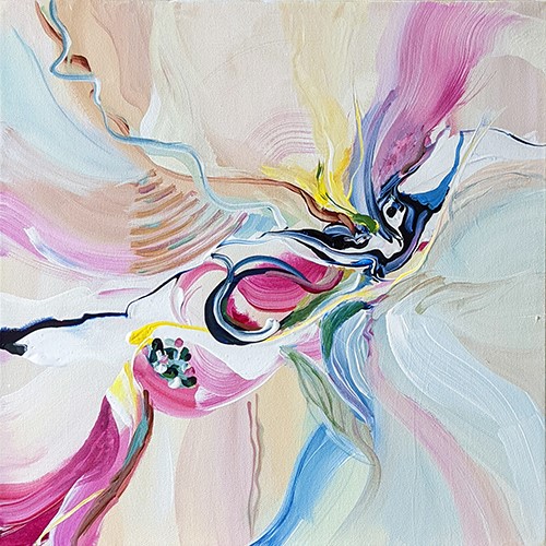 abstract painting by Annie Clavel