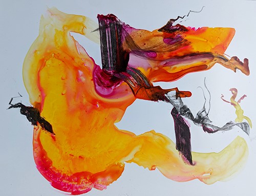abstract painting by Annie Clavel