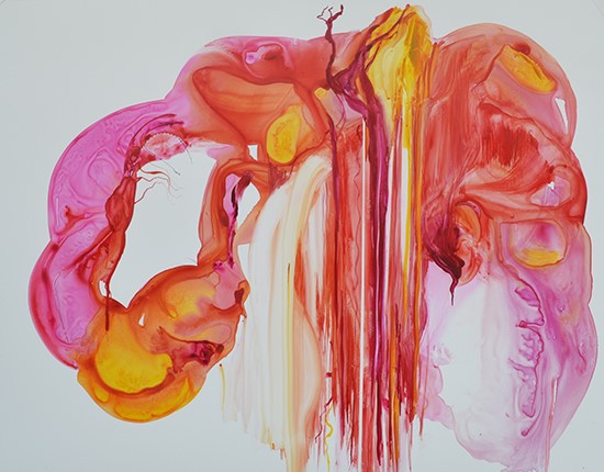 abstract painting by Annie Clavel