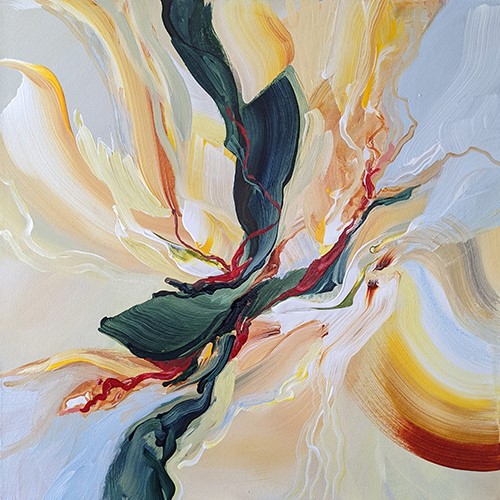 abstract painting by Annie Clavel