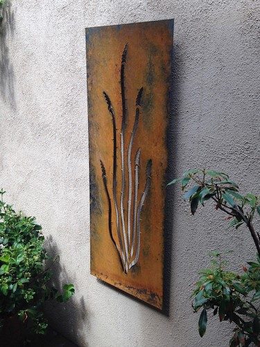 botanical steel panel by Daniel Moore
