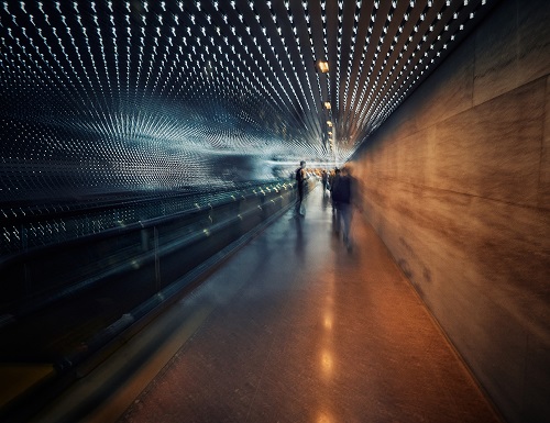 subway tunnel photograph by Debbie Scott-Queenin
