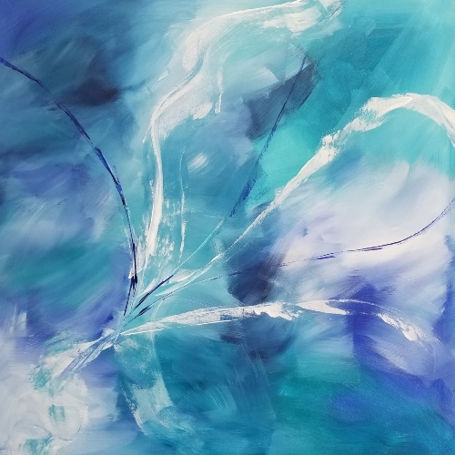 abstract painting by Monique J. Dufour