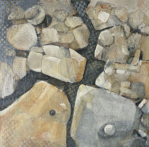 Pittura astratta di rocce di Paula Borsetti