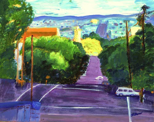Painting of a road in San Francisco by Susan Brown