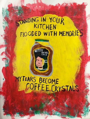 painting about instant coffee by Terri Lloyd