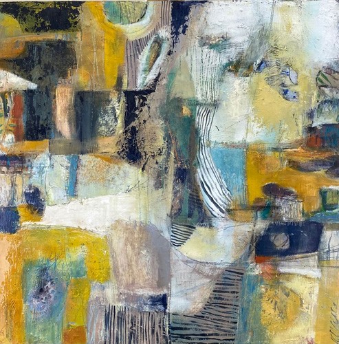 Complex abstract painting by Kathryn Wills