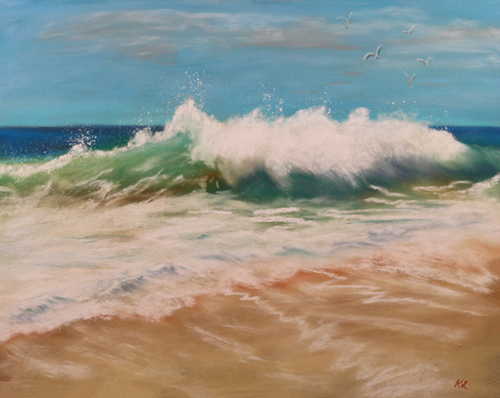 seascape pastel by Kimberly LeClaire