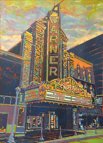 Painting of Warner Theatre