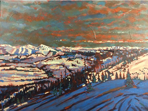 Landscape painting of Vail, Colorado