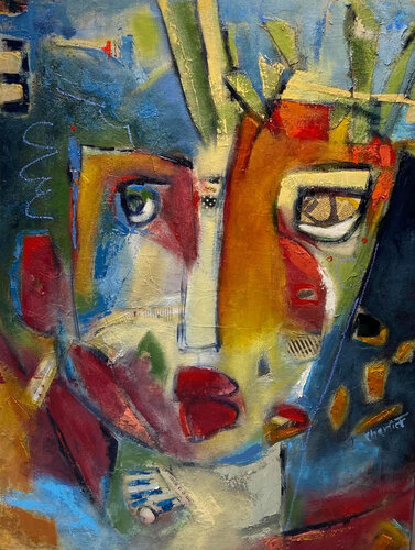 cubist portrait of a woman