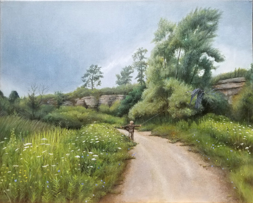 oil painting of a natural landscape by Anne Smythe