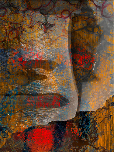 Dramatic layered digital artwork by Allison Inglesby