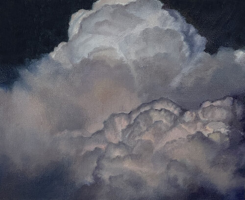 Cloud study by artist Kelly Money