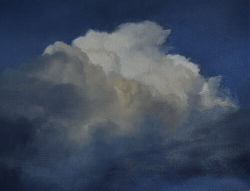 Cloud painting by artist Kelly Money