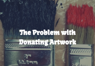 How donating artwork ca be a problem for the artist