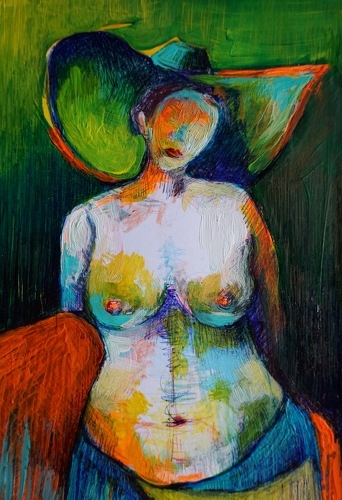 Abstract figurative painting by Magda Betkowska