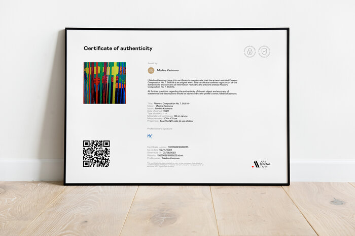 Certificate of Authenticity for Art