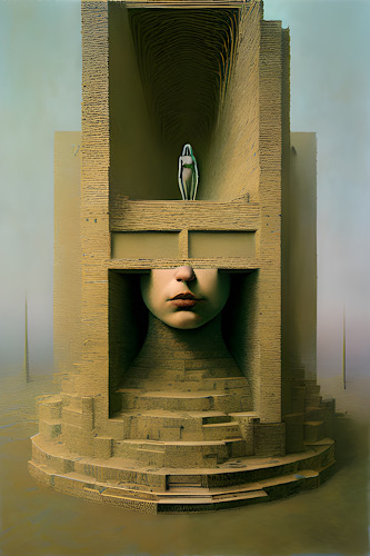 Surreal futuristic art by Max Tzinman