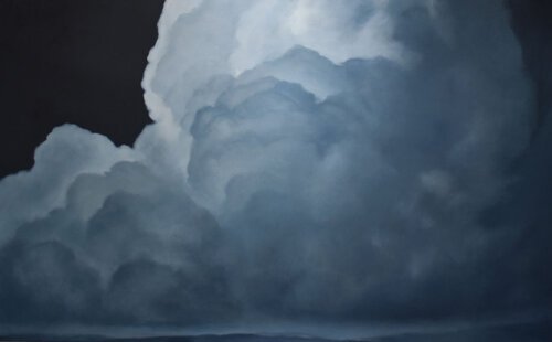 Oil painting of clouds by Kelly Money