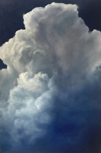 Cloud painting in oil by Kelly Money