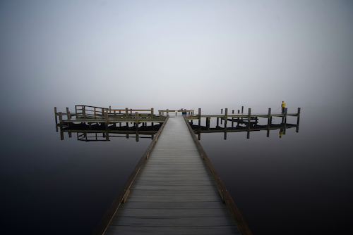 Fine art photograph of a serene dock in the water