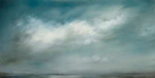 Cloud painting by oil painter Kelly Money
