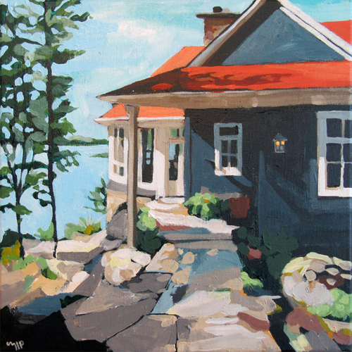 Painting of a house 