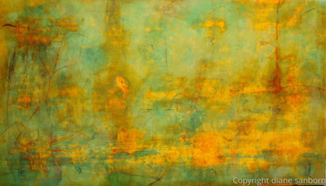 softly ethereal abstract by Diane Sanborn
