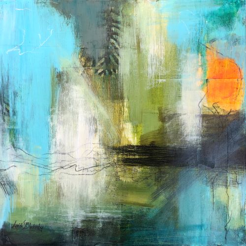 Serene and colorful abstract painting