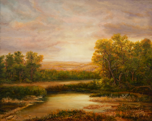 landscape oil painting by Dimitrina Kutriansky