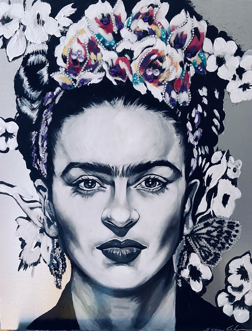 portrait of Frida Kahlo by Sylvia Cohen
