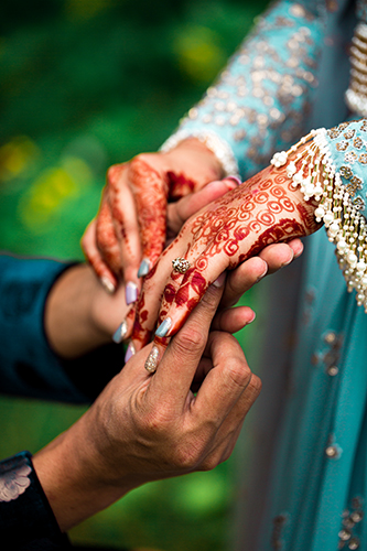 photo of Indian couple holding hands